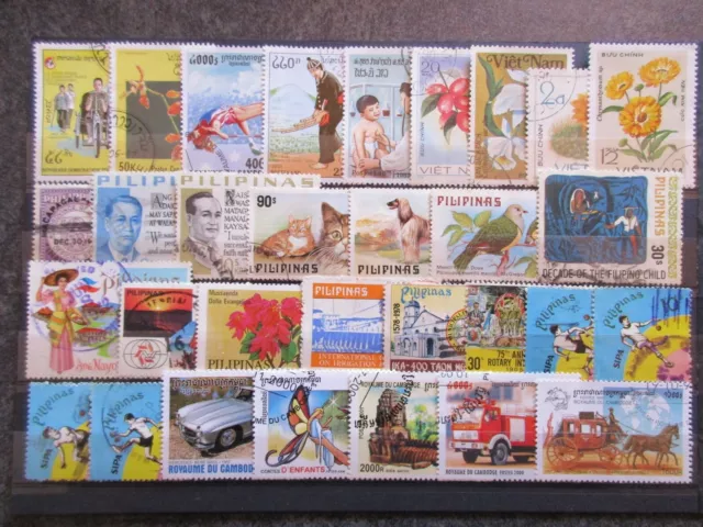 MONDE timbres N° divers oblitérés bon état (2 photos) lot IS113 14