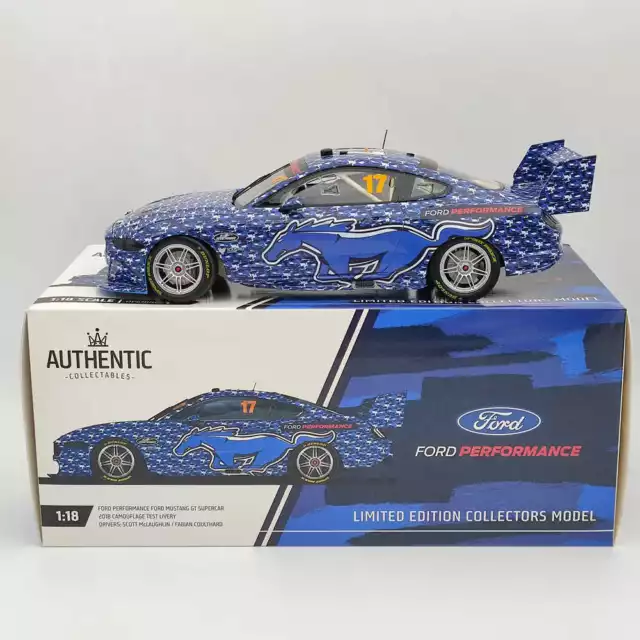 1/18 Authentic Ford Performance #17 Ford Mustang GT Supercar 2018 S.MCLAUGHLIN'S