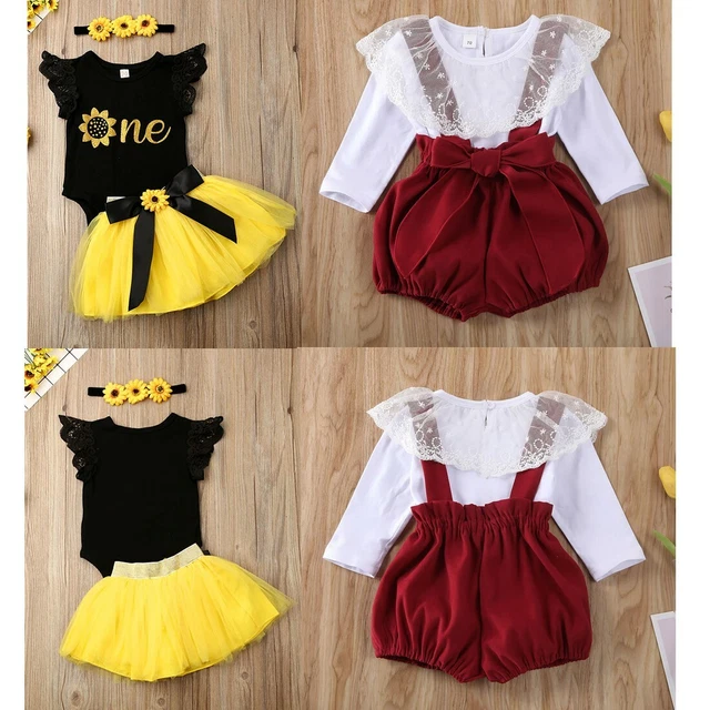 Gonna tutù per bambine vestiti romper neonato abito festa di compleanno abito tuta