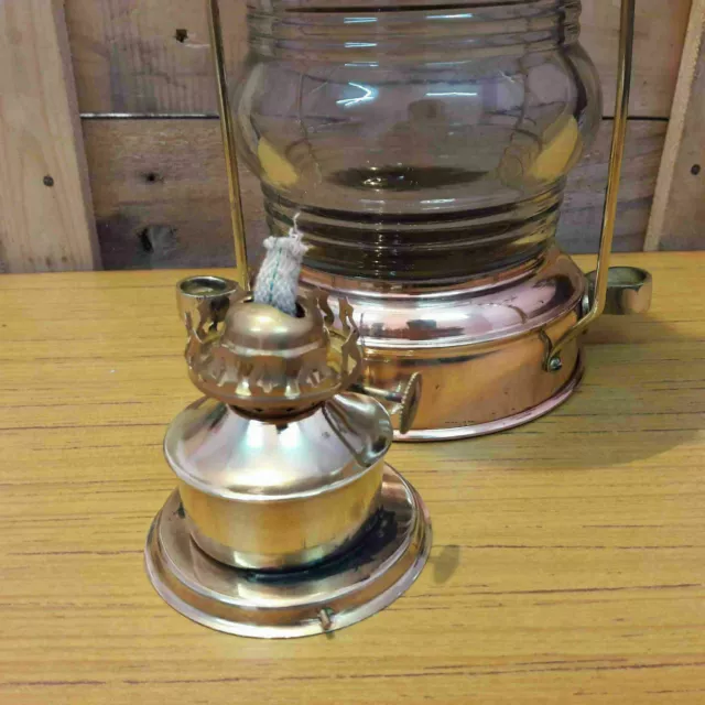 Antik Anker Öl Lampe Maritime Schiff Laterne Handmade Design Messing Kupfer Gift