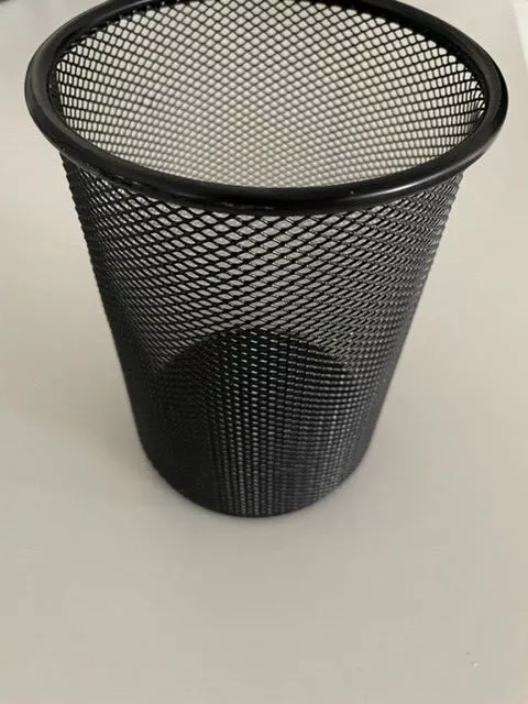 JUMBO LARGE Black Mesh Pen Pencil Holder Cup for Desk Wire Organizer Office