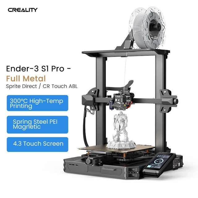 OFFICIAL CREALITY ENDER 3 S1 Pro Direct Drive FDM 3D Printer Filament ...
