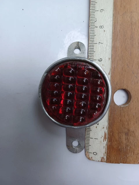 Catadioptre ancien en verre TPV 123 de feu arrière SIMCA CITROËN