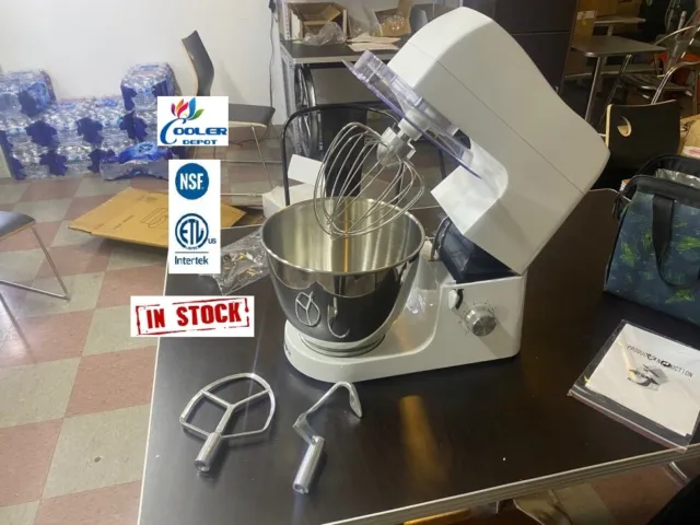 NEW 7 QT Mixer Egg Beater Variable Speed Commercial Bakery Kitchen Equipment NSF