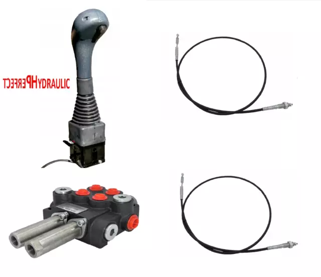 1x Simple Effet Distributeur hydraulique Joystick Câble 40L ouvert Chargeur