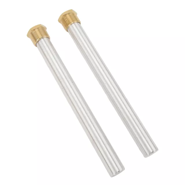 RV Water Heater Anode Rod Pair 3/4 In Thread Magnesium Alloy With Brass Cap