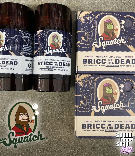 2 Nuevas Barras Dr Squatch Briccs Of The Dead Edición Limitada y 2 Juego de DEO!