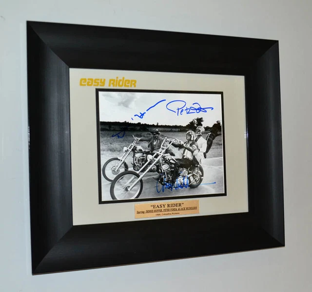 EASY RIDER JACK NICHOLSON, HOPPER, PETER FONDA Signed AUTOGRAPH, UACC ...