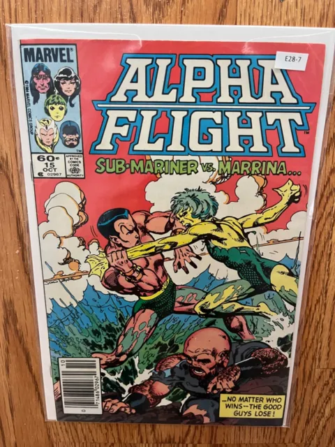 Alpha Flight vol.1 #15 1984 Newsstand High Grade 7.0 Marvel Comic Book E28-7