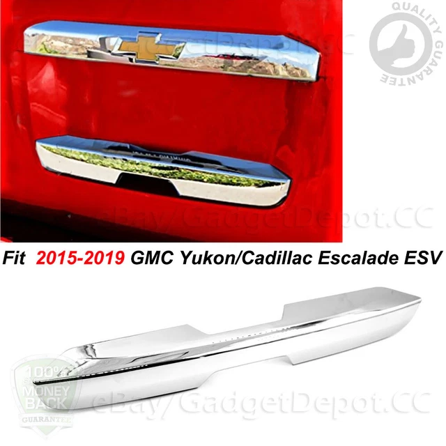 Tailgate Handle Cover Rear For 2015-2019 GMC Yukon/Cadillac Escalade ESV Chrome