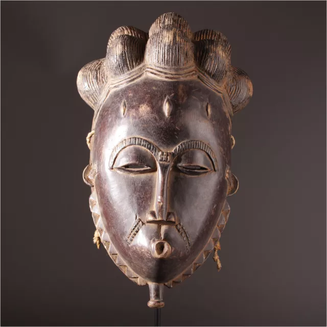 12706 Old Baule Mask Ivory Coast