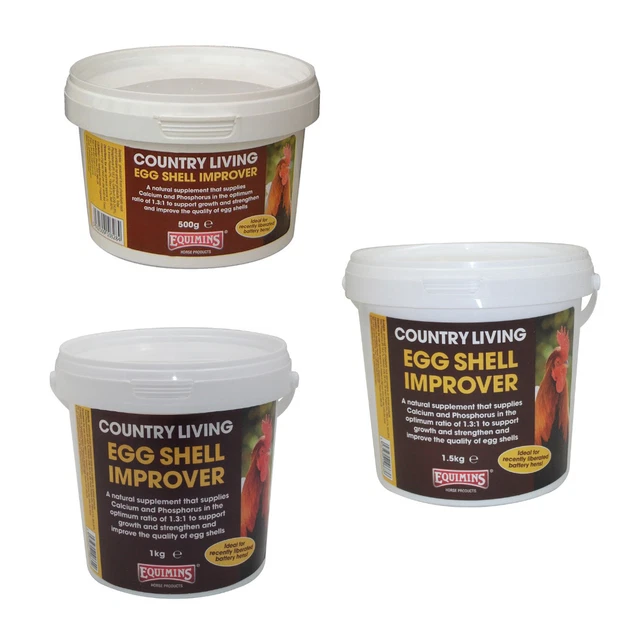 Egg Shell Improver Equimins Country Living Promotes Growth 500g 1kg 1.5kg