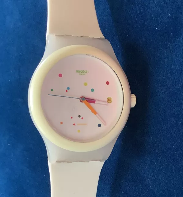 SWATCH AUTOMATIC KINETIC Rare Watch SUTW400 Sistem White AG 2014