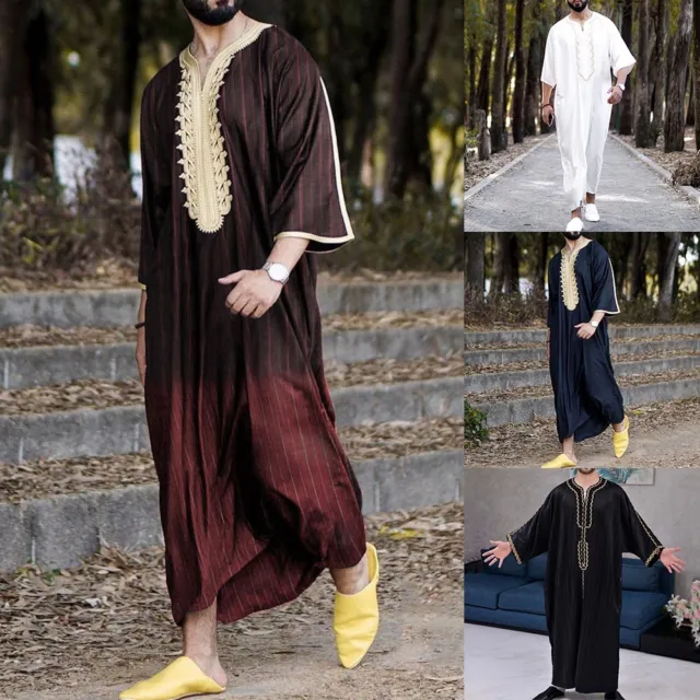 Nuovissimo abito uomo abbigliamento musulmano nuovo maxi-robe arabo saudita