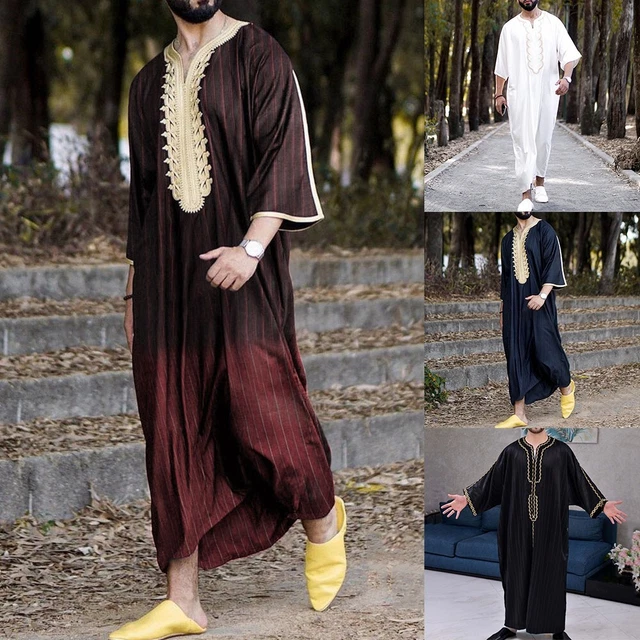Nuovissimo abito uomo abbigliamento musulmano nuovo maxi-robe arabo saudita