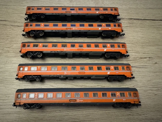 5 X ROCO N Gauge Express Train Wagon Euro Company The ÖBB Good ...