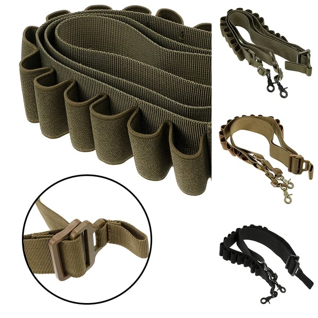 TOURBON Bandoulière de fusil vintage de luxe en cuir véritable, style