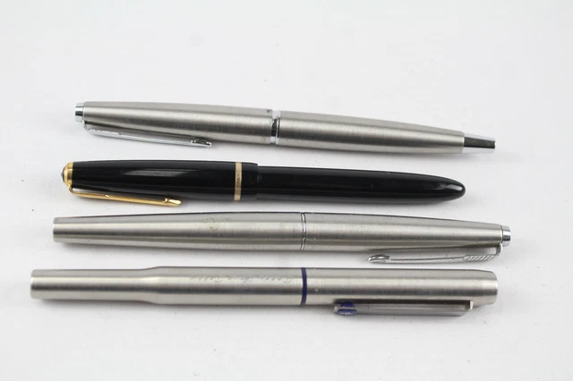 Parker Fountain Pens Writing Vintage Inc 45 25 Slimfold 14ct Nib Etc x 4