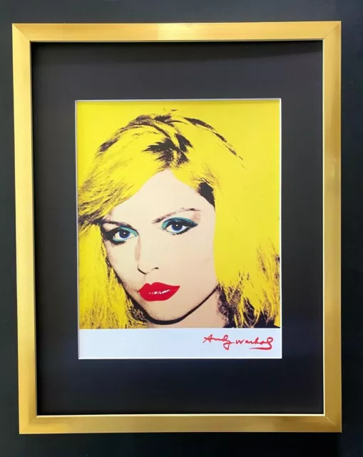 Andy Warhol + Rare 1984 Signed Debbie Harry Print Matted 11X14 = List $549
