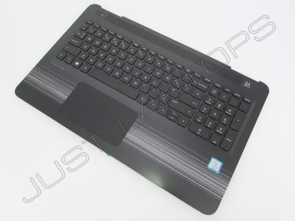 Teclado retroiluminado inglés reposamanos HP Pavilion 15-AU117NA - teclas desgastadas