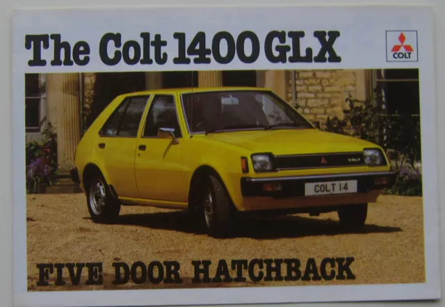 Mitsubishi Colt Mirage 1400 GLX 5-door 1979 original UK Sales Brochure