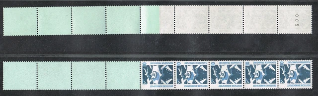 Bund, SWK 1. Ausgabe, Rollenende 5+4, Werte 10  **, ungeknickt (SWK-5-10-1)