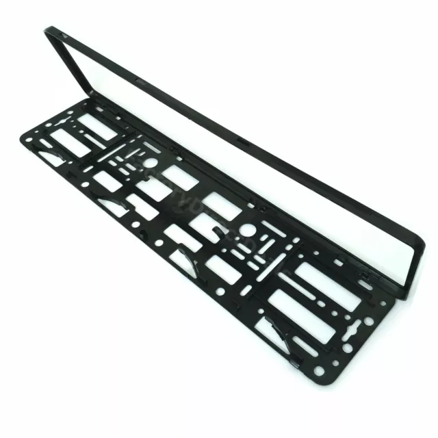 2x New Number Plate Surrounds Holder Frame For AUTOHAUSE WOLFSBURG AUDI VW 2