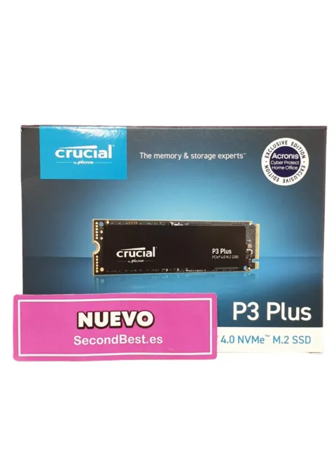 Disque dur 3D M.2 PCIe NVMe SSD Crucial P3 1To