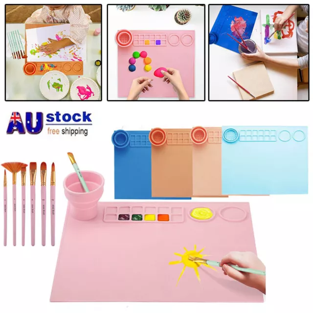 Large Silicone Craft Mat 17"x15" Nonstick Sheet for Painting Art Clay DIY Home