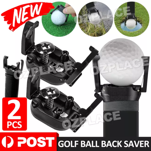 2pcs Golf Ball Retriever Sucker Back Saver Golf Ball Putter Pick Up Tool Grabber