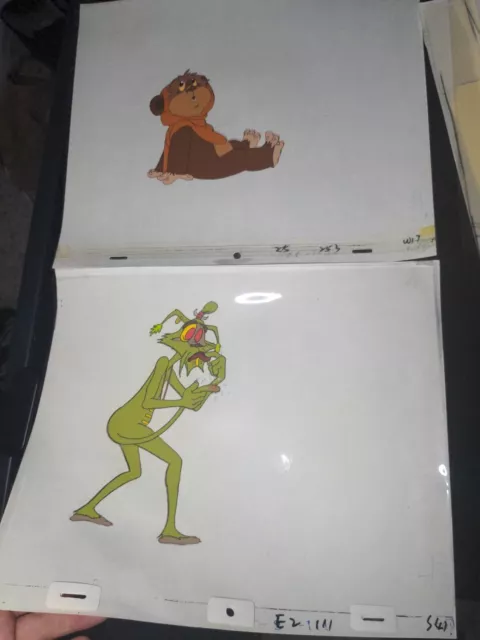 VINTAGE EWOKS animation cels BACKGROUND production art  Star Wars Animated I8