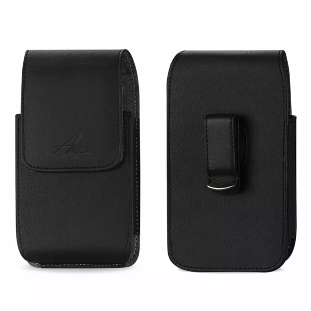 AGOZ Vertical Leather Swivel Belt Clip Case Pouch Holster Cover for LG Phones