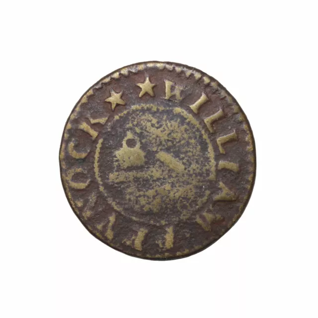 England Yorkshire Malton William Pennock 17th Century Halfpenny Token BW.224