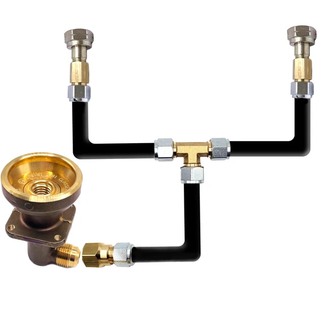 Zicojia 2 pezzi Supporto per bombole di gas propano cilindro supporto da parete per bombole di gas durevole ABS con blu