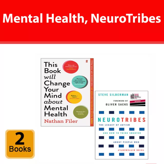 This Book Will Change Your Mind About Mental Health, NeuroTribes 2 Books Set NEW