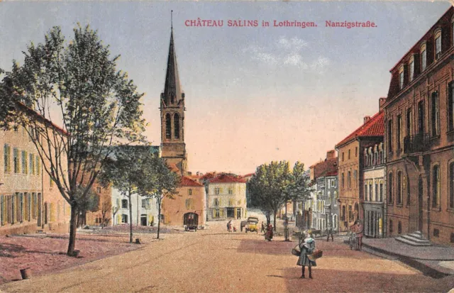 Cpa 57 Chateau Salins Nanzigstrasse