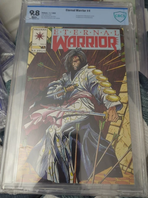 Eternal Warrior 4 - 1st Bloodshot (Cameo Appearance) 1992 - CGC Graded 9.8