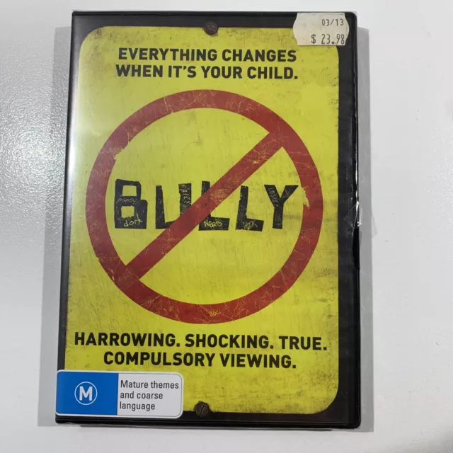 Bully DVD Lee Hirsch School Bullying Documentary Region 4 PAL Brand New Sealed