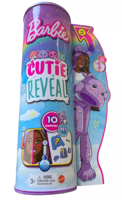 BARBIE CUTIE REVEAL Doll with Purple Hair Poodle Costume 10
