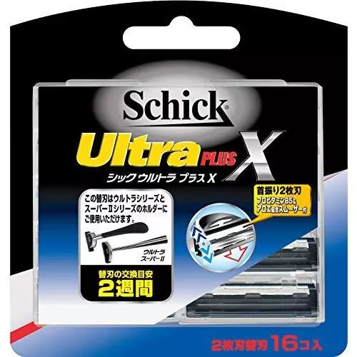 Schick Ultra Plus X 2blade cutting blade 16 coins NEW from Japan Num