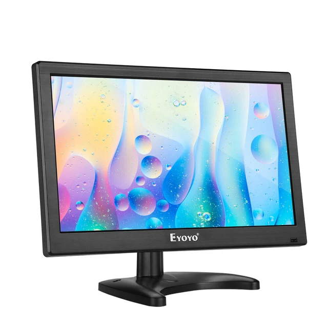 Eyoyo 12'' HDMI Monitor 1920x1080 Display Screen VGA BNC AV USB Input w/ Stand