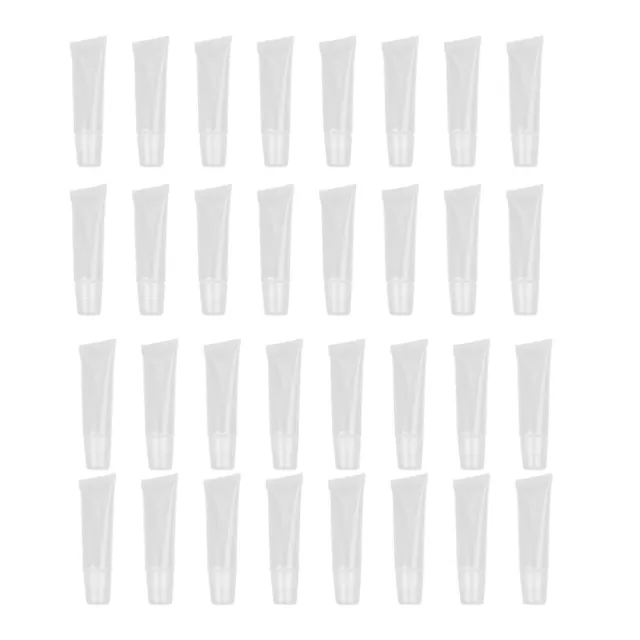 60 piezas tubos de brillo labial vacíos tubos gruesos contenedores de bálsamo