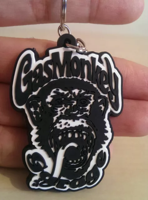 Gas Monkey Garage Fast N' Loud Gmg Monkey Face Pvc Keyring Key Chain