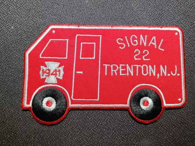 Trenton Signal-22 Fire Service Commemorative PatchNew Jersey York FDNY PA NY NJ