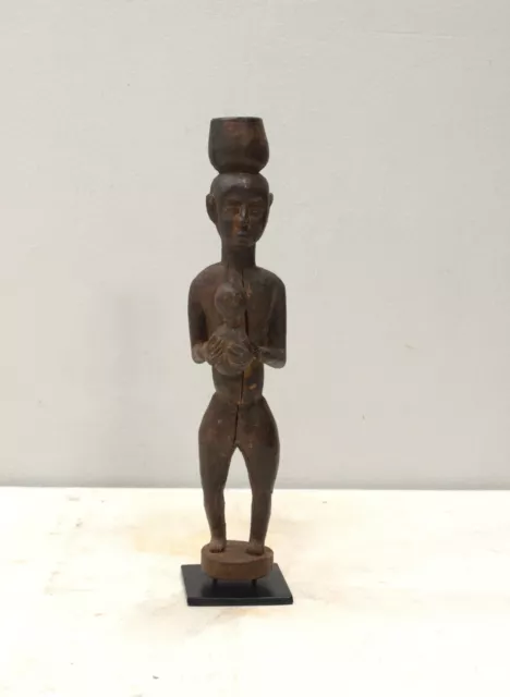 African Statue Lobi Wood Male Statue 13"