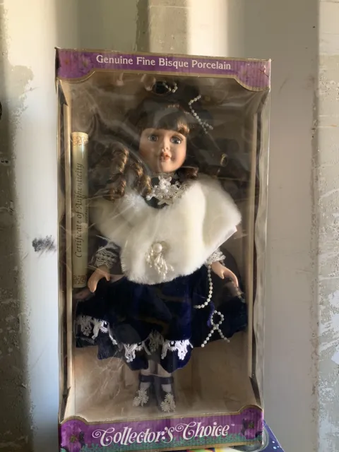 Collectors Choice Genuine Fine Bisque Porcelain Limited Edition Doll