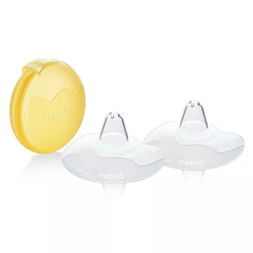 Medela 16 mm Contact Nipple Shields with Case (Small, 16mm nipple shield)