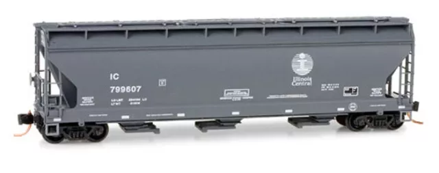 Illinois Central 3-Bay Covered Hopper #799607 Micro-Trains MTL #09400200 N SCALE