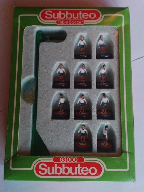 A vintage Subbuteo table soccer game in the original box, together with A vintage Subbuteo table soccer game in the original box, together with