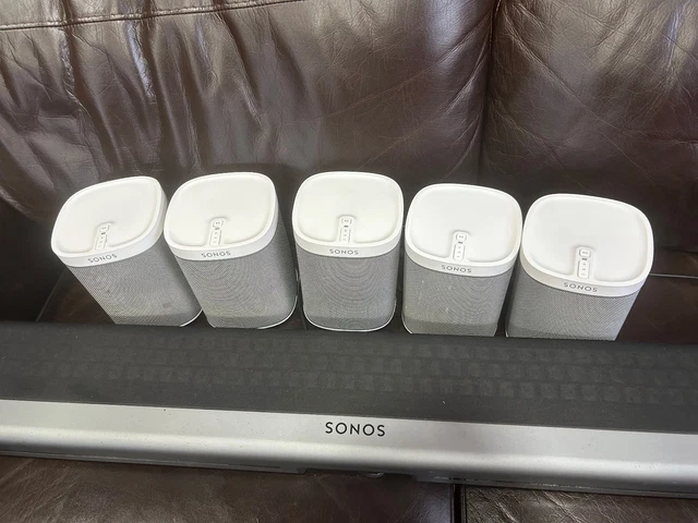 SONOS BUNDLE PLAYBAR + 5× Play1 Speakers Fully Working, Factory